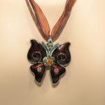 Brown Butterly Necklace Set - Gift